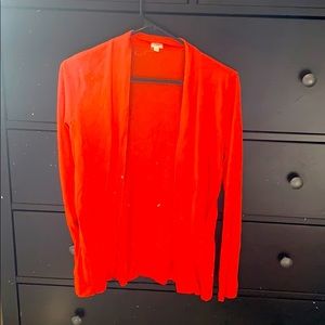 Jcrew lightweight open sweater - orange - xsmall